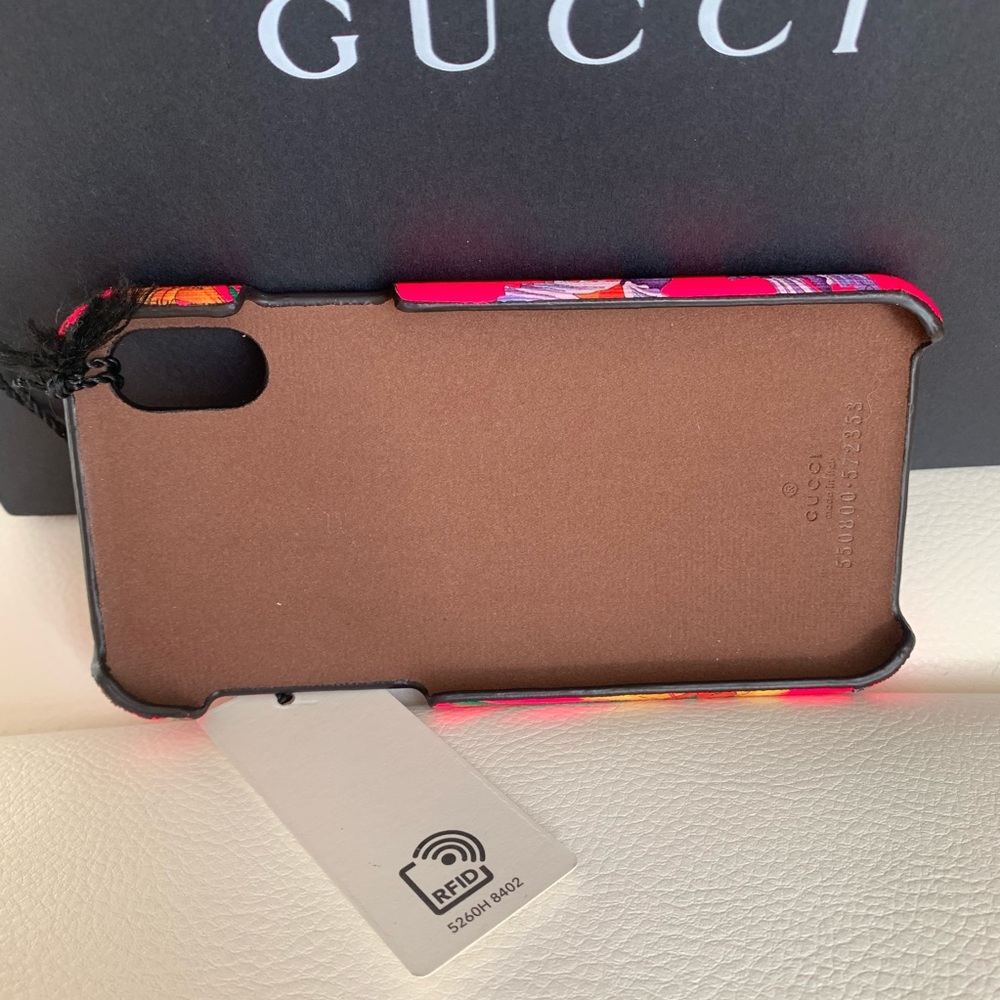 💗NWT Gucci IPhone X/Xs Case Pink Flower - Picture 4 of 5